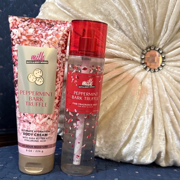 Other - Peppermint Bark Truffle Body Cream and Fragrance Mist Set